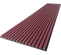 Акустические декоративные панели Wood App classic терракот красный 2780x600x22 мм 01-17-2780