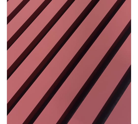 Акустические декоративные панели Wood App classic терракот красный 2780x600x22 мм 01-17-2780