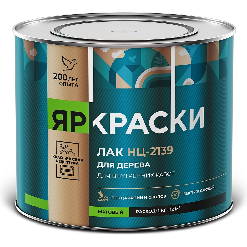 НИТРА ЛАК НЦ-2139 для деревянных изделий и мебели ЯРОСЛАВСКИЕ КРАСКИ ...