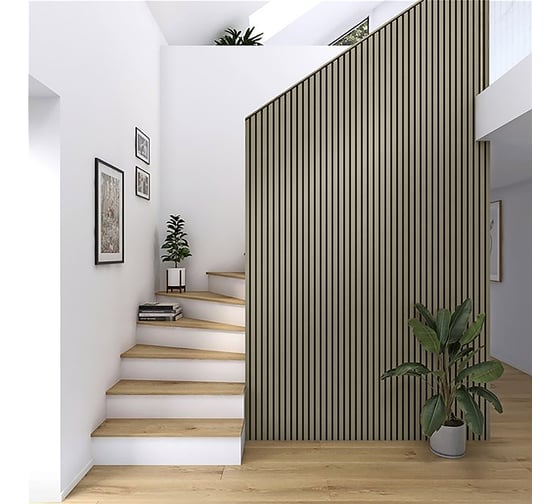 Акустические декоративные панели Wood App classic кофейный 2780x600x22 мм 01-16-2780