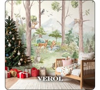Фотообои флизелиновые Verol "Лес" 300x283 см, разноцветный, 3 полосы 160-ФФО-05850