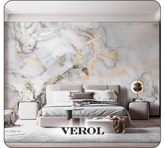 Фотообои флизелиновые Verol "Мрамор" 500x283 см 184-ФФО-04967