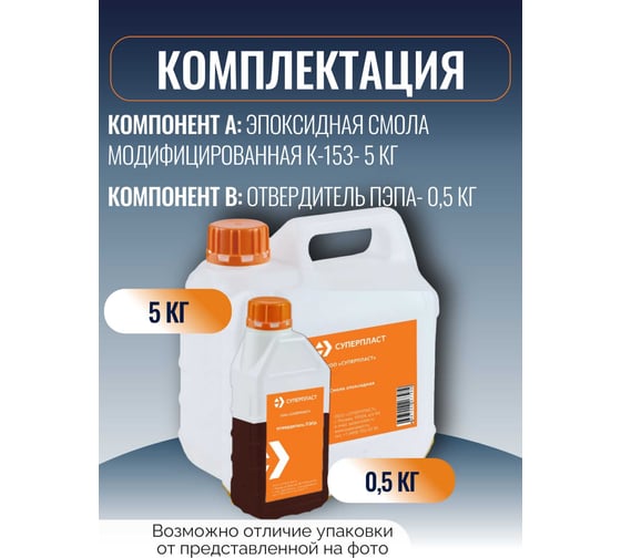 Смола к-153 + отвердитель Суперпласт пэпа 11 кг комплект 4687204632372