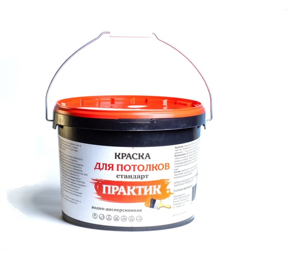 Краска для потолков ПРАКТИК 7кг. 000001787 1