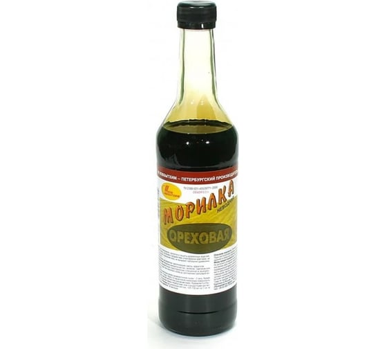 Неводная морилка НОВБЫТХИМ орех, 0.5 л 1805