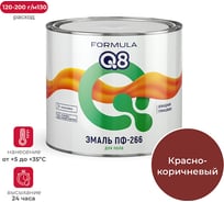 Эмаль Престиж ПФ-266 красно-коричневая 1,9 кг 6 FORMULA Q8 48941