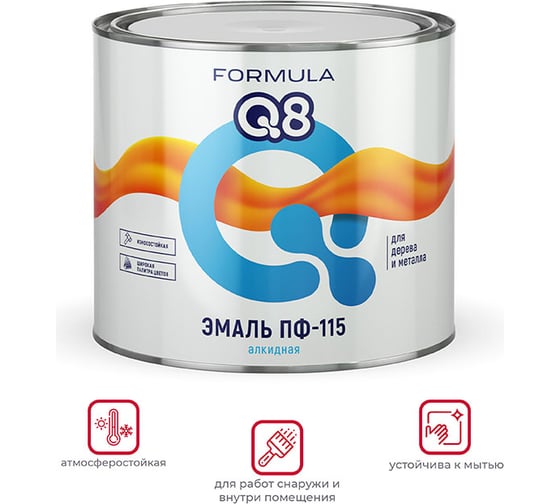 Эмаль Престиж ПФ-115 желтая 1,9 кг 6 FORMULA Q8 48058