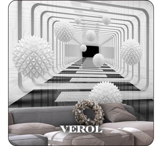 Флизелиновые обои Verol абстракция шары 3d, встык 87-ФФО-05619