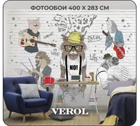 Флизелиновые обои Verol встык кот 91-ФФО-05599