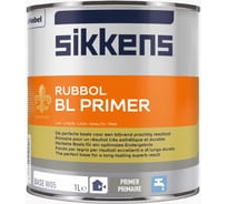 Краска SIKKENS RUBBOL BL PRIMER грунтовочная, универсальная, белая 1л 5006801