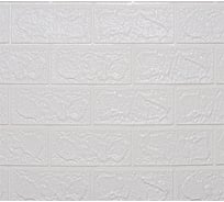 Самоклеящаяся 3D панель Dekorelle белый, размер 70x77 см, толщина 3 мм, 10 упаковок/100 коробок 001