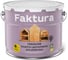 Биозащитное декоративное покрытие для дерева FAKTURA с льняным маслом и ионами серебра, орех, ведро 9 л 208440 2