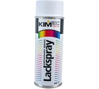 Краска KIM TEC аэрозольная белая матовая RAL9003 400мл 54390