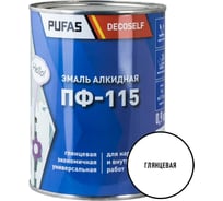 Эмаль Pufas ПФ-115 белая Decoself 0,9кг тов-200161