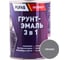 Грунт-эмаль Pufas 3 в 1 серая глянц. Decoself 0,9кг тов-200094 1