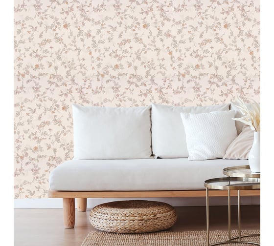Бумажные двухслойные обои Style Decor Мильфлер 0,53x10 м 1110-01 Д15'