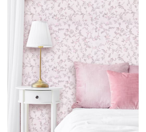 Бумажные двухслойные обои Style Decor Мильфлер 0,53x10 м 1110-017 Д15'