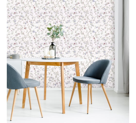 Бумажные двухслойные обои Style Decor Мильфлер 0,53x10 м 1110-04 Д15'