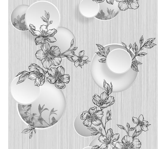 Бумажные двухслойные обои Style Decor Эвелина 0,53x10 м 1068-016 Д15'