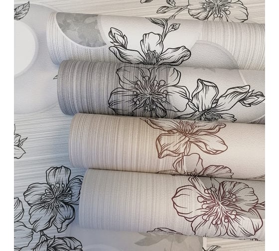 Бумажные двухслойные обои Style Decor Эвелина 0,53x10 м 1068-017 Д15'