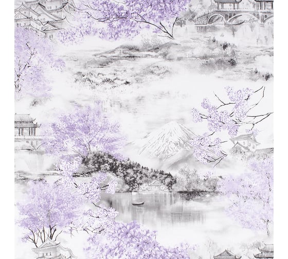 Бумажные двухслойные обои Style Decor Япония 0,53x10 м 856-01 С6(Э4)'