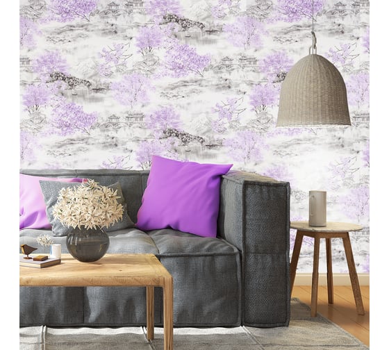 Бумажные двухслойные обои Style Decor Япония 0,53x10 м 856-01 С6(Э4)'