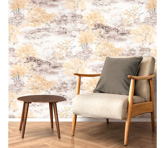 Бумажные двухслойные обои Style Decor Япония 0,53x10 м 856-02 С6(Э4)'