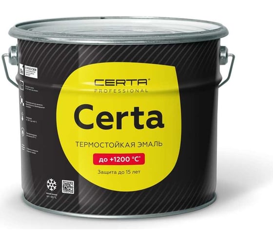 Краска термостойкая антикоррозионная Certa до 400С красный (~RAL 2002) (10кг) CST00026