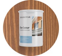 Лессирующая пропитка для древесины Kraskovar «Эко Лазурь», красное дерево 0,9л 1186