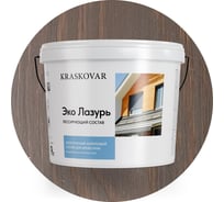 Лессирующая пропитка для древесины Kraskovar «Эко Лазурь», палисандр 0,9л 1191