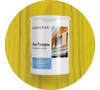 Лессирующая пропитка для древесины Kraskovar «Эко Лазурь», лимонно-желтый 0,9л 1185