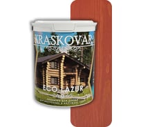 Лессирующая пропитка для древесины Kraskovar «Эко Лазурь», коралл 9л 1215