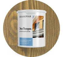 Лессирующая пропитка для древесины Kraskovar «Эко Лазурь», дуб 2л 1202