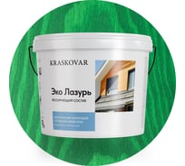 Лессирующая пропитка для древесины Kraskovar «Эко Лазурь», акация 9л 1220
