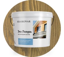 Лессирующая пропитка для древесины Kraskovar «Эко Лазурь», дуб 9л 1216