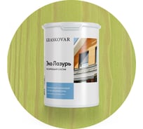 Лессирующая пропитка для древесины Kraskovar «Эко Лазурь», фисташковый 0,9л 1221