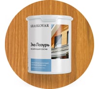 Лессирующая пропитка для древесины Kraskovar «Эко Лазурь», орегон 2л 1198