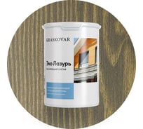 Лессирующая пропитка для древесины Kraskovar «Эко Лазурь», орех 0,9л 1189