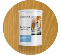 Лессирующая пропитка для древесины Kraskovar «Эко Лазурь», золотой дуб 0,9л 1182
