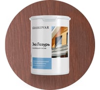 Лессирующая пропитка для древесины Kraskovar «Эко Лазурь», махагон 0,9л 1190