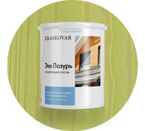 Лессирующая пропитка для древесины Kraskovar «Эко Лазурь», фисташковый 2л 1222