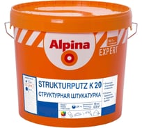 Структурная штукатурка ALPINA NEW EXPERT Strukturputz K20 "камешковая" 16 кг 948103238