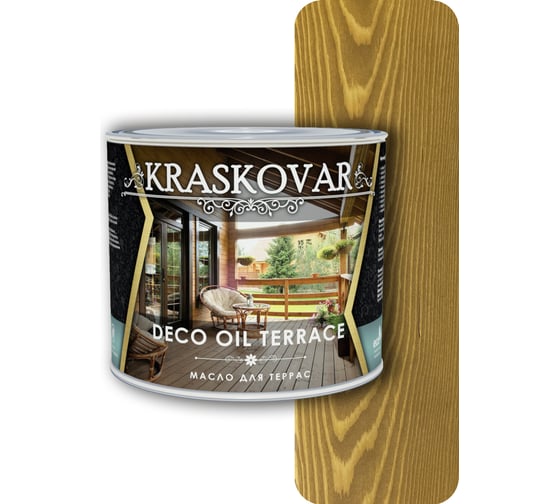 Масло для террас Kraskovar Deco Oil Terrace Дуб 2,2 л 1142