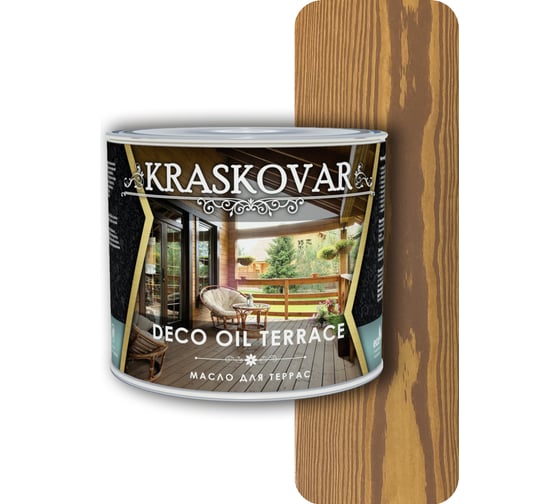Масло для террас Kraskovar Deco Oil Terrace Миндаль 2,2 л 1254