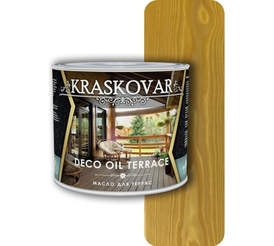 Масло для террас Kraskovar Deco Oil Terrace Ель 2,2 л 1143