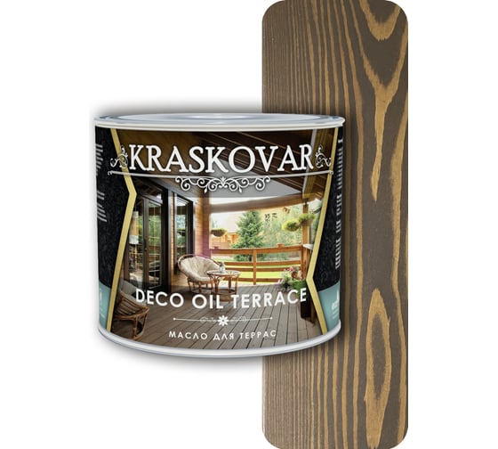 Масло для террас Kraskovar Deco Oil Terrace Палисандр 2,2 л 1135