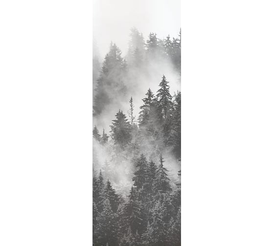 Самоклеящаяся пленка на окно Verol лес туман 55x152 см серый ПО_0019/55 1
