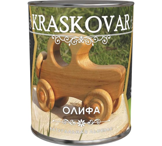 Натуральная олифа Kraskovar 0,75 л 1177