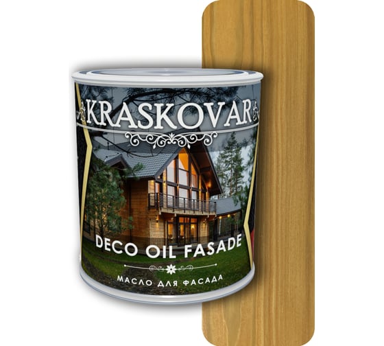 Масло для фасада Kraskovar Deco Oil Fasade Бук 0,75 л 1227