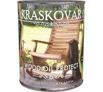 Льняное масло для дерева Kraskovar Wood Oil Protect 0,75 л 1245